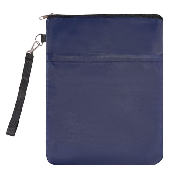 Polyester Waterproof Book Cover Book Storage Bags Rectangle Midnight Blue 305x238x8mm