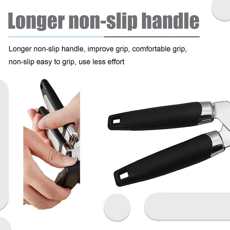 AIDUCHO 3 in 1 Can Opener Manual Anti-Slip Grip Can Opener Smooth