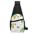 thumbnail image 4 of Xecao's Dinosaur on Excavator Print Sling Bag: A Versatile Chest, Shoulder, and Crossbody Backpack for Casual Days Out, Perfect for Both Men and Women, 4 of 6