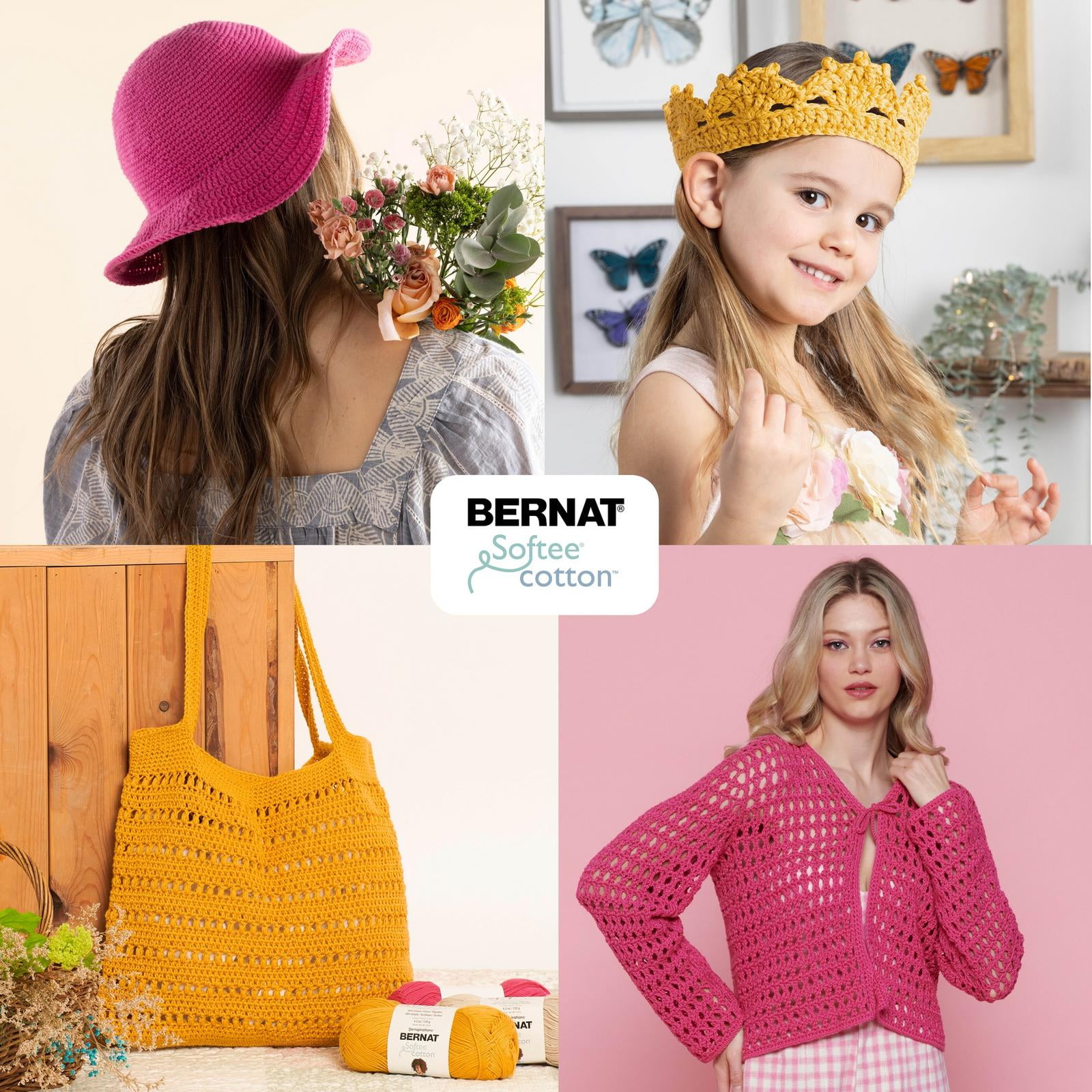 Bernat® Fil Softee® Cotton™, Mélange de Coton #3 Léger, 4,2 Oz/120 G, 254 Yards