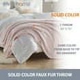 thumbnail image 3 of Swift Home Extra-Fluffy & Plush Solid Color Oversized Faux Fur Throw Blanket, 60”x70”, Soft Luxurious, Cozy & Lightweight for Home & Travel, All Seasons (Blush), 3 of 9