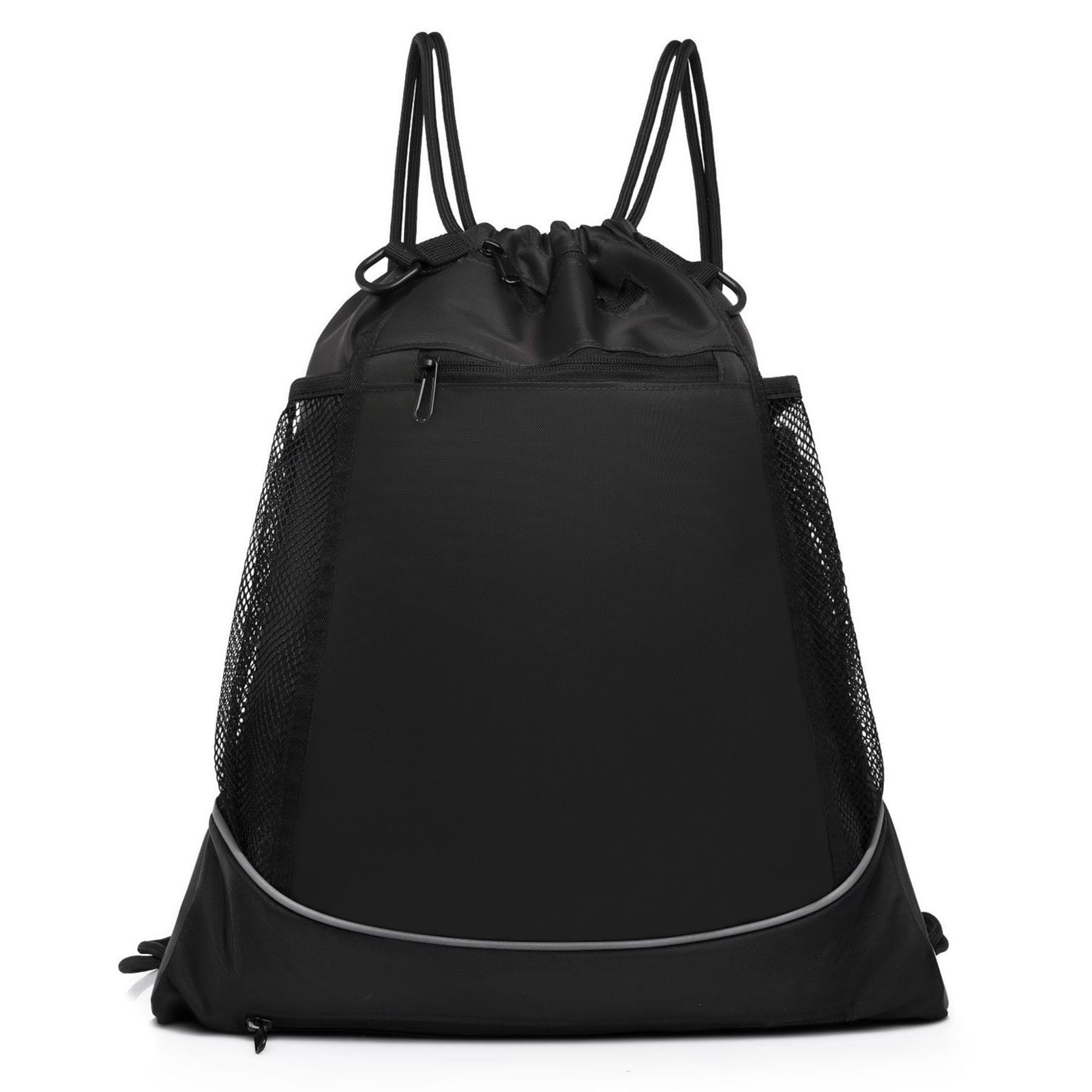 Drawstring Resistant Basketball Bag Sports Gym Sackpack with Net for