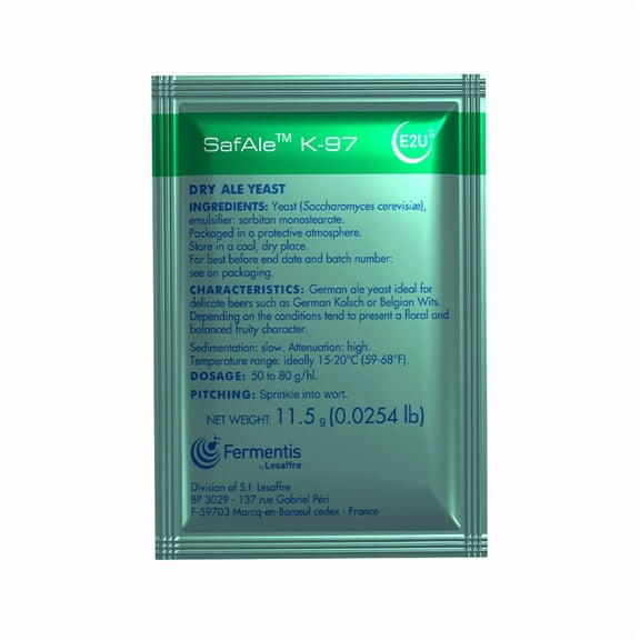 Fermentis Safale K-97 Dry Ale Yeast