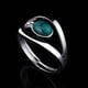 thumbnail image 5 of Sonducket Anillos Joyas Turquesa Plata Dama Dedo Piedra Adornos Geométrico Elegante Pareja Lujo San Valentín Aniversario Ropa, zapatos y accesorios Miscelánea nueve Sonducket AP016468-04, 5 of 6