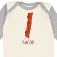 thumbnail image 4 of Inktastic Cute Kawaii Bacon Boys or Girls Long Sleeve Baby Bodysuit, 4 of 5