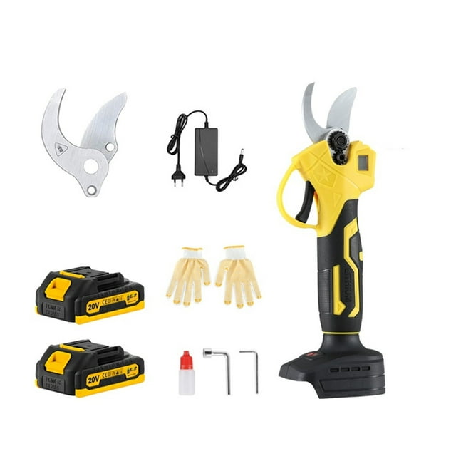 20V Cordless Electric Pruner Pruning Shear Efficient Fruit Tree Bonsai Pruning Branch Cutter Landscaping Power Tool With Battery ,Less Effort