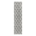 thumbnail image 3 of Unique Loom Trellis Shag Collection Area Rug - Ruby (2' x 8' Runner Gray/Ivory), 3 of 11