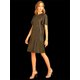 thumbnail image 2 of Allegra K Vestido Suelto Metálico Lentejuela Brillante Manga Corta De Aleteo Para Mujer Negro M Unique Bargains Vestidos, 2 of 7