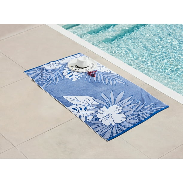 Better Homes & Gardens Resort Beach Towel, Blue