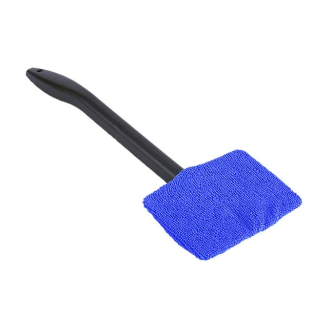 Herwey 1pcs Microfiber Car Window Long Handle Cleaning Brush Car Windshield Cleaning Tool,Car Windshield Cleaning Tool,Car Windshield Cleaner