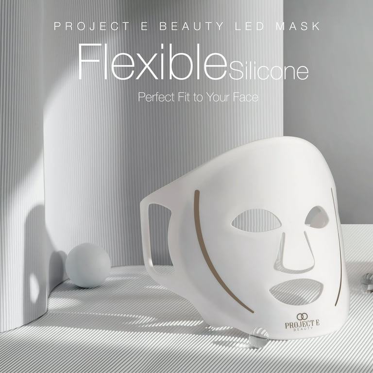 Project Beauty LED Face Mask Light Therapy, Anti-Aging & Anti-Acne, Pimple Solution, Silicone Mask - Walmart.com