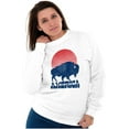 thumbnail image 5 of Vintage Patriotic American Buffalo Sweatshirt for Men or Women Brisco Brands S, 5 of 6