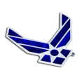 thumbnail image 3 of Elektroplate Automotive Decal US Air Force Wings Reflective Domed 3D All Weather Vinyl 1 Count 3" x 3.5", 3 of 8