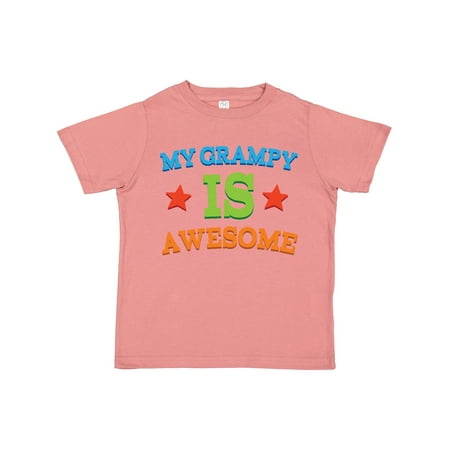 

Inktastic My Grampy is Awesome Gift Toddler Boy or Toddler Girl T-Shirt