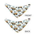 thumbnail image 3 of Gaeub Excavator Dog Bandana，Adjustable Dog Scarf，Handkerchief or Bib Dog Pet Apparel for Small, Medium and Large Dogs-Medium, 3 of 5