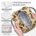 thumbnail image 3 of Fotbe Retro Squirrel Bolsa de Almuerzo con Estampado, Lonchera Aislada, Contenedor de Comida Reutilizable Tipo Cooler a Prueba de Fugas, 3 of 6