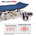 thumbnail image 5 of REDCAMP Folding Camping Cot for Adults 500lbs, Heavy Duty Wide Sleeping Cots with Carry Bag Portable for Camp Office Use, Blue 75"x28", 5 of 8