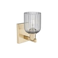 thumbnail image 2 of 716-1W-CB-G559-5SM Innovations Lighting Bridal Veil - 1 Light Wall Sconce-10.75 Inch Tall and 5 Inch Wide-Champagne Bronze Finish-Light Smoke Glass, 2 of 2
