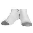 thumbnail image 2 of Odd Sox – Basix White Ankle Socks with Gray Toes – Medium Unisex Size – Cushioned Cotton Blend with, 2 of 6