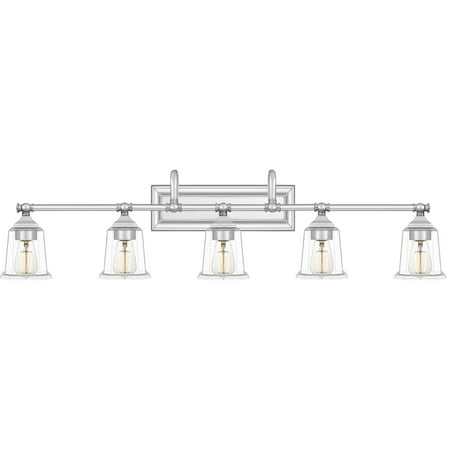 

Quoizel Nicholas 5-Light Bathroom Vanity Light in Polished Chrome