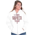 thumbnail image 4 of Minnesota I Can Go For That Funny Pun Unisex Fleece Graphic Zip Up Hoodie Brisco Brands 4X, 4 of 5