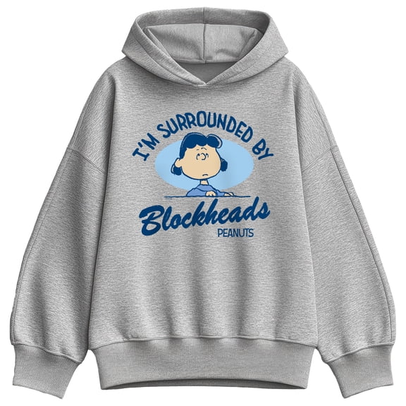Peanuts - I'm Surrounded By Blockheads - Women's Oversized Fleece Hoodie Sweatshirt