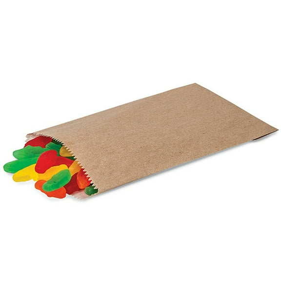 1/4 Lb Kraft Paper Candy Bags - 4.75in. X 6.75in. - 100 Pieces (311kr)
