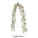 thumbnail image 3 of Guirnalda colgante de ratán artificial de 2 m | Decoración para árbol de Navidad y chimenea de interior | Decoración para fiestas de Acción de Gracias y festividades | Blanco, rosa, morado, azul,, 3 of 7