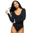 thumbnail image 2 of Sofia Jeans By Sofia Scoop Long Sleeve Bodysuit, 2 of 6