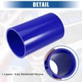 thumbnail image 3 of Unique Bargains 3.25" ID 6" Length 4-Ply Reinforced High Temp Straight Coupler Silicone Reducer Hose Blue for Car, 3 of 6