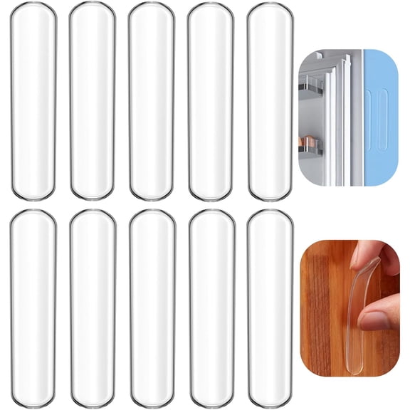 LQSEO Wall Bumpers Door Stoppers Furniture Bumper Silencing Pad Anti Collision Pad Using Refrigerator Door Entrance Doors Cabinet Doors Toilet Covers Table Corners M 6.3*1Cm 2.48*0.39In