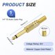 thumbnail image 2 of Uxcell 5 Pcs 1/4" Conector de Audio TS, Conector de Cable Mono Masculino TS de 6.35 mm, Conector de Cable de Audio Masculino TS para Altavoz, Micrófono, Guitarra, Equipos de Audio, 3.11" Oro, 2 of 6