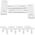 thumbnail image 4 of Mobutofu 10Pcs Stainless Steel Corner Bracket Support T-Shape Fixed Plate Connector for Construction Work, 4 of 8