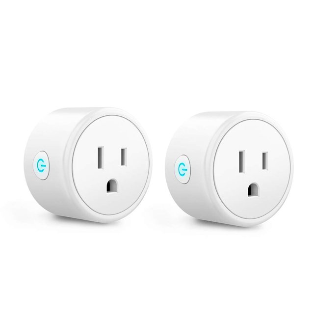 FrostHike Smart Plug.WiFi Smart Socket Compatible with Alexa and Google Home for Voice Control. Mini WiFi Outlet Socket Remote Control with Timer Function. No Hub Required. RoHS FCC Listed (2 Pack)