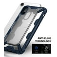 thumbnail image 5 of Ringke Fusion-X Case Compatible with iPhone XR, Transparent Hard Back Shockproof Advanced Bumper Cover - Navy, 5 of 7