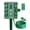Green, variant on DEWENWILS Outdoor Power Stake Timer with Remote, 6 Grounded Outlets, 6FT Extension Cord, Dusk to Dawn for Christmas Lights, Outdoor Decor, UL Listed