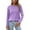 D-Purple, variant on Long Sleeve Shirts for Women Solid Crew Neck Thermal Tops Lightweight Base Layer Undershirt Tees 2025