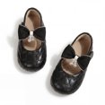 thumbnail image 4 of Rexoro Girls Mary Janes Shoes PU Bowknot Pearl Wedding Toddler Flats, 4 of 7