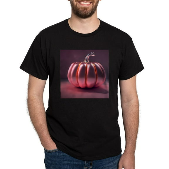 CafePress - Shiny Pink Pumpkin Men's Value T Shirt - Men's Classic Graphic Cotton T-Shirt