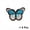 09, variant on AUQ 6Pcs Iron On Patches,Artfully Crafted Designs,Versatile Custom Patches for Fashion,Pink,Sky Blue Butterfly Pattern