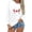 White, variant on Zhanying Canada Sweatshirt Women Vintage Graphic Cute Pullover Oversized Long Sleeve Fall Tops Sweaters 2025 Trendy Clothes