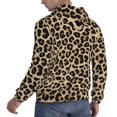 thumbnail image 3 of Hoodies for Men - Leopard Print-1 Long Sleeve Comfrt Men'S Fashion Hoodies & Sweatshirts, Sweatshirts for Men Hoodies Pullover Clothing Clothes with Pouch, 3 of 7