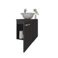 thumbnail image 6 of Wengue Bathroom Vanity with Integrated Sink | Floating design, dark brown finish, integrated sink, ideal for space-saving modern bathrooms, 6 of 8