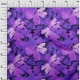 thumbnail image 2 of oneOone Silk Tabby Purple Fabric Florals Sewing Fabric By The Yard Printed Diy Clothing Sewing Supplies 42 Inch Wide-G3M, 2 of 4