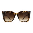 thumbnail image 1 of SA106 Womens Mod Oversized Square Cat Eye Sunglasses Tortoise Brown, 1 of 4