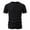 Black, variant on Mens T-Shirt Casual Stretch Solid Crewneck Short Sleeve Tees Textured Shirts