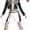 Black, variant on G'ir'ls Halloween Cosplay Costume Pop Star Singer Stage Outfit Performance Jacket and Shorts Set Interactive Music Halloween Theme Party Dress-Up