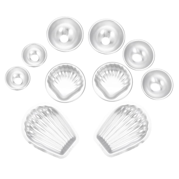 Moldes de aleación de aluminio hechos a mano para bombas de baño, herramientas para hacer pasteles con gas