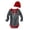 Dark Gray, variant on Infant Boys Santa Rocks Christmas Bodysuit & Hat Set