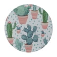 thumbnail image 4 of Orinice Cactus Polka Dot Round Table Cover Stain Resistant Washable Indoor Outdoor Tablecloth Kitchen Dining Wedding Parties 100% Polyester Fiber 38-42, 4 of 8